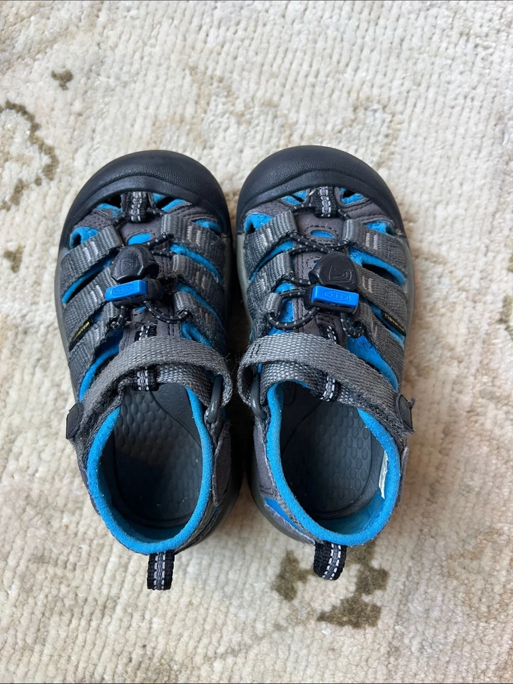 Keen Kids Gray and Blue Closed-Toe Sandals